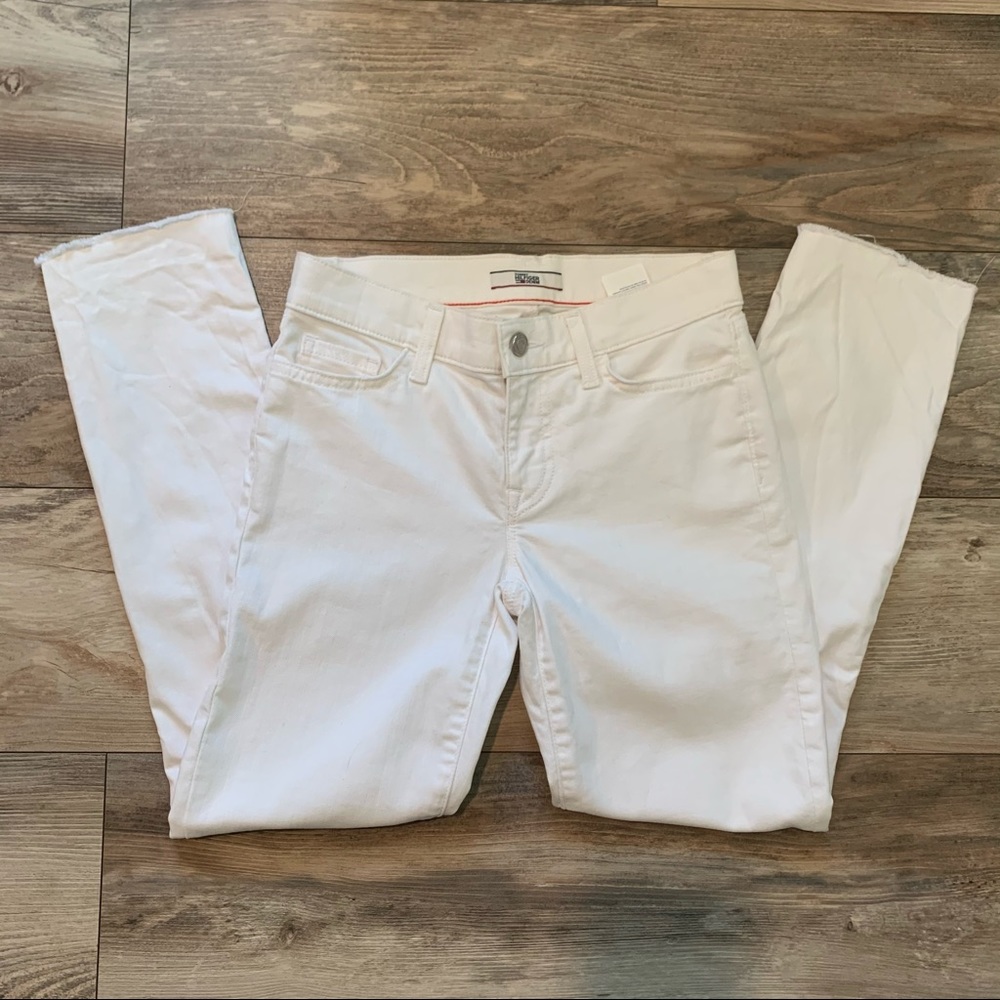 Tommy Hilfiger Distressed Skinny Jeans w/ Raw Hem!